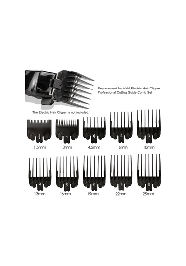 Vkemall Wahl Uyumlu 10 Parça Saç Kesme Tarak Seti - Farklı Boyutlar Ve Saklama Kutusu İle Pratik Saç Şekillendirme