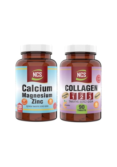 Collagen Tip 1-2-3 Kolajen 90 Tablet Kalsiyum 120 Tablet