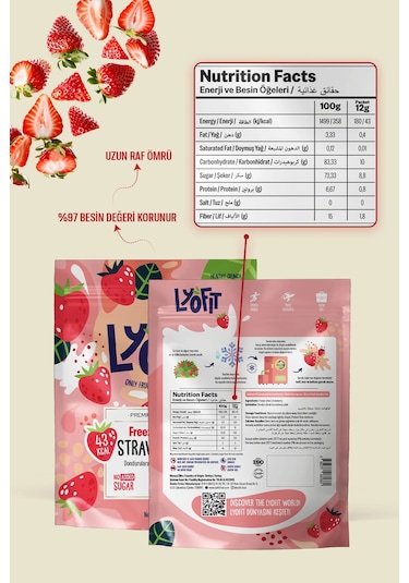 Freeze Dried Çilek 12 G