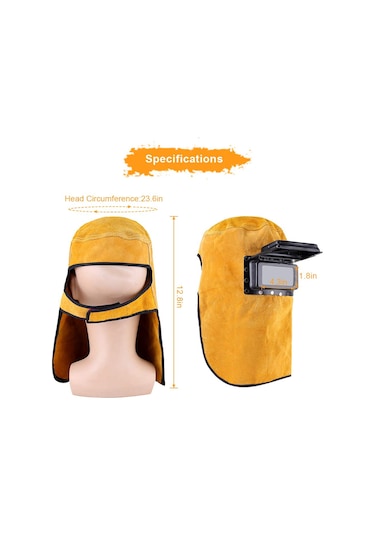 Kaynak Maskesi, Kaynak Maskesi Deri Kaynak Kaskı Koruyucu Maske