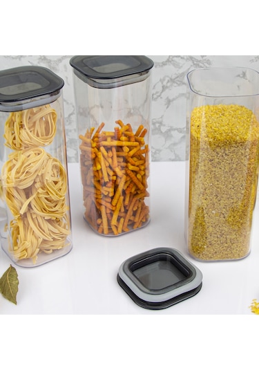 3 Lü Kare Erzak Kabı Seti 1.7 Lt.