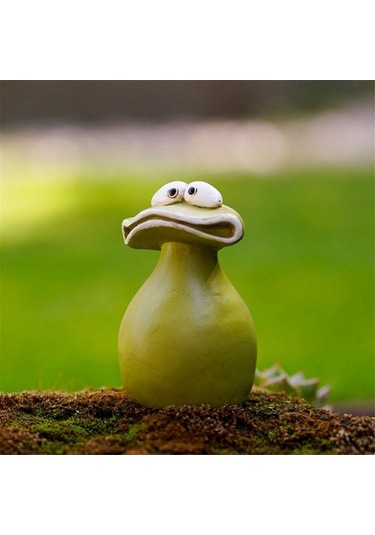 Ulzyvf Kurbağa Saksı Süsleme, El Yapımı Reçine Heykel, Bahçe/ev Dekorasyonu