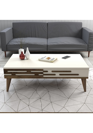 Variant Valensiya Orta Sehpa - Ceviz / Krem