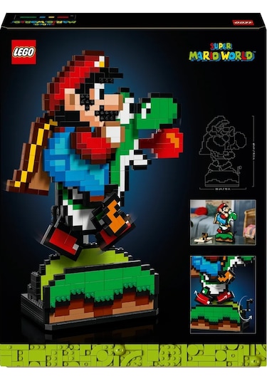 LEGO® Super Mario™ Super Mario World™: Mario ve Yoshi 71438 - Yetişkinler için Sergilenebilir Koleksiyonluk Yapım Seti (1215 Parça)