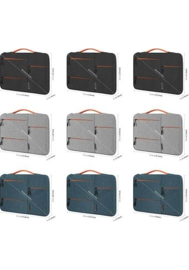 Novahub 13 Su Geçirmez İş Dizüstü Çantası, Pu Saplı, Çok Katmanlı Koruma, Siyah Siyah