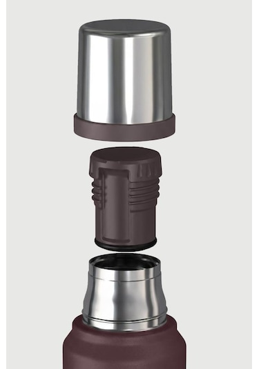Stevig 1 Camper Klasik Kulplu Sızdırmaz Çelik Termos 1.2 Lt Dark Plum St-258 Bordo