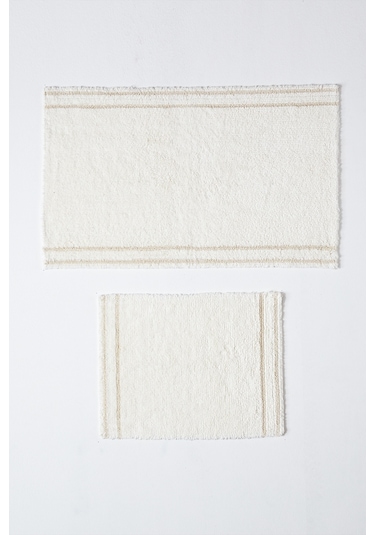 Doquhome Dora Banyo Paspası Krem&vizon 60x100cm Krem
