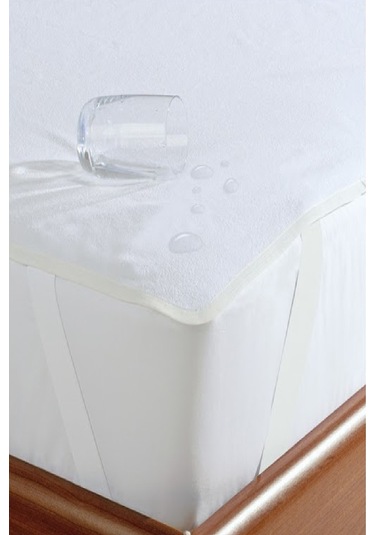 Mycey Sıvı Geçirmez 70x140 Cm Bebek Alezi Pamuklu Köşe Lastikli Beyaz