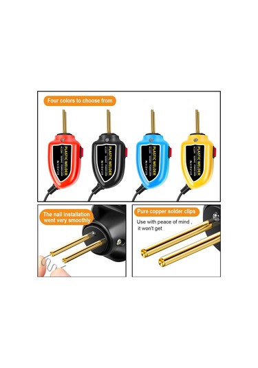 Konesam 100w Yüksek Güçlü Plastik Kaynak Makinesi, Otomobil Parçaları Ve Kayak Tamir Seti, 200 Adet Çivi Dahil