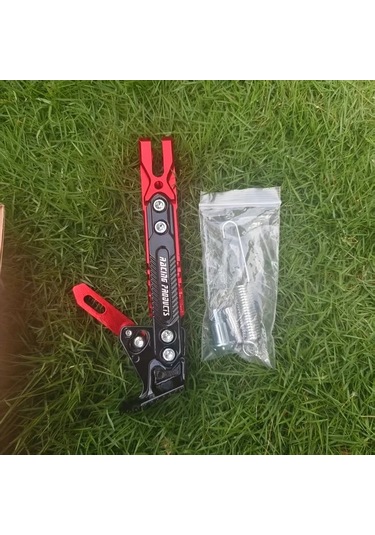 Xuweiwei Red Alüminyum Alaşım Yan Sehpa Seti, Kaymaz Dayanıklı Ayarlanabilir Yükseklik Çeşitli Modeller İçin Uygun Park Güvenliği Artırır