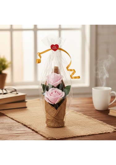 Kraponlu Çiçek Aranjmanı - Öğretmenler Günü Hediyesi