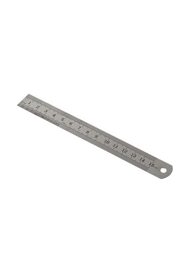 Paslanmaz Çelik Cetvel 100 Cm Gri