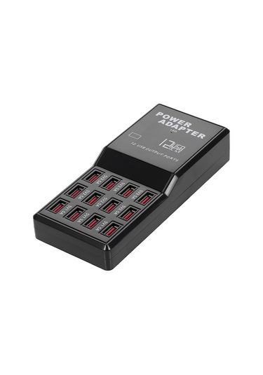 12 Portlu Hızlı Şarj Cihazı - Akıllı Usb Şarj İstasyonu, Taşınabilir Tasarım, Tüm Cihazlar İçin Uyumlu