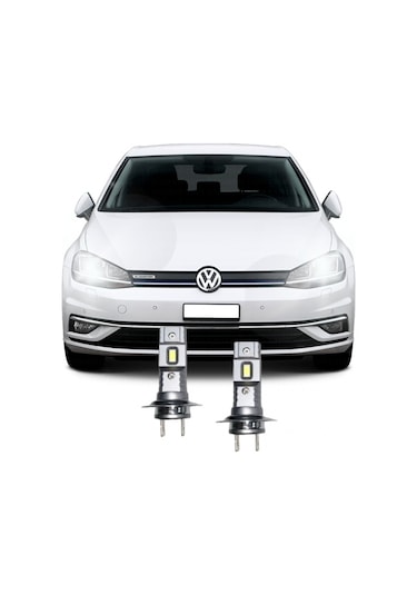 Vw Yeni Golf 7,5 Led Xenon H7 Kısa Far Oto Ampul Seti Mini Led 2'li Set