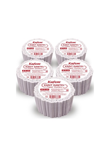 Kafem Dantel Kağıt 9 cm 500 Lü x 5 Paket