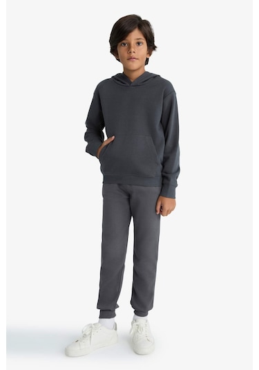 Defacto Erkek Çocuk Beli Lastikli Kalın Eşofman Altı W0773a625wnar126 Antrasit