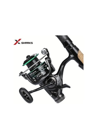 Xuweiwei Snk5000 X Sharks Yüksek Performanslı Caz Makarası Ambidextrous 5 2 1 Dişli Oranı Güçlü Çift Fren Sistemi Tatlısu Tuzlu Su Balıkçılığı İçin