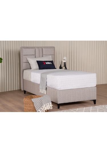 Kilim Mobilya Bamboo Sleepy Sandıklı Baza (Başlıksız) 100x200 Krem