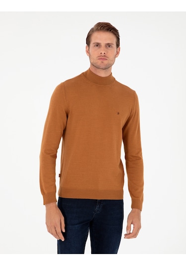 Pierre Cardin Erkek Kahverengi Kazak /triko 50296614-vr163 Kahverengi