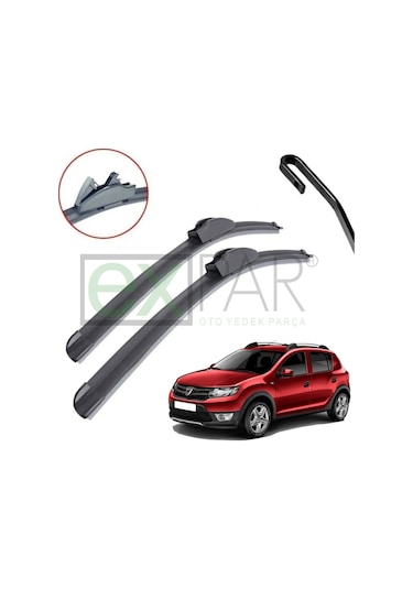 Dacia Sandero Ön Cam Silecek Süpürgesi Takımı 2012-2015 Model Sandero Stepway Ön Silecek