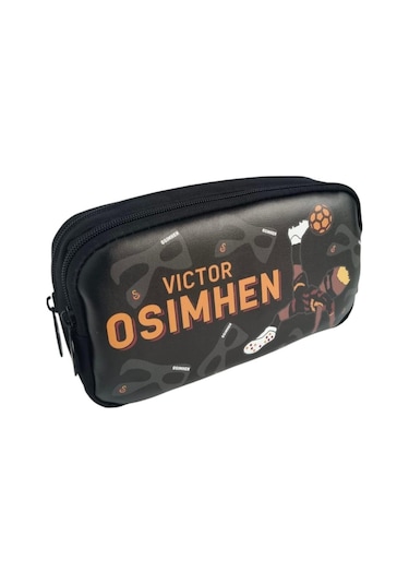 Galatasaray Orjinal Lisanslı Vıctor Osımhen Kalem Çantası-kurusu-kalemlik 25589 Siyah