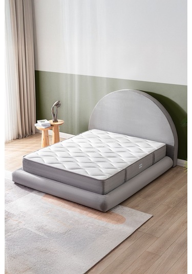 Good Night Legom Torba Yaylı Set Yatak Baza Başlık Tek Kişilik Yıkanabilir Ortopedik Gümüş