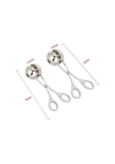 Köfte Makinesi Klip Balık Topu Pirinç Topu Yapma Kalıp Paslanmaz Gümüş