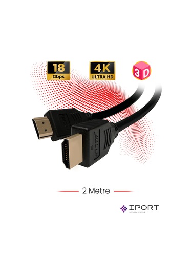Hdmi 2.0 4k Ultra Hd 60 Hz Ses Ve Görüntü Aktarım Kablosu 2 Metre