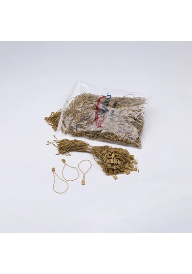 Fuyaku Kilitli İp Klips Renkli 18 Cm 1.000 Adet Altın Sarısı
