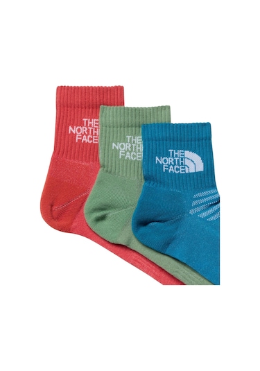 The North Face Multı Sport Cush Quarter Sock 3p Nf0a882gftı1 Çok Renkli