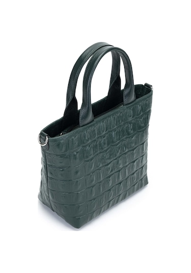 Tamer Tanca Kadın Hakiki Deri El Çantası 898 917 Bn Canta Y/24 Yesıl Tmsh Yeşil