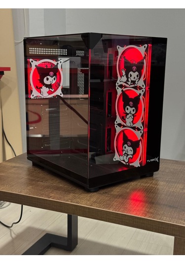 Turbox Teras Kuromi Karakterli Rgb Akvaryum Kasa Siyah