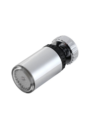 Çoklu Renk Su Musluğu 360 Derece Dönebilen Su Glow Banyo İçin Çoklu Renk Krom