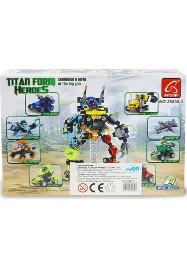 Ausini Titan Heroes Gunner-3 76 Parça