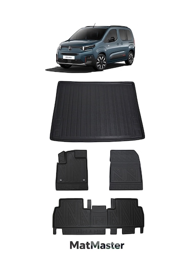 Citroen Berlingo 2025 Model 5d Premium Ekstra Havuzlu Paspas Ve Bagaj Havuzu Set