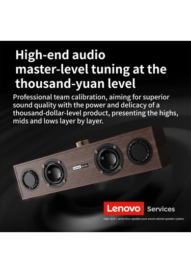 Willowhaven Lenovo C02 Kablosuz Usb Hoparlör Bass Boost Retro Tasarım Çoklu Cihaz Uyumlu