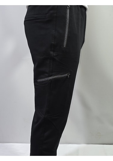 Jump Erkek Slim Fit Pamuklu 2 İplik Eşofman Altı Siyah