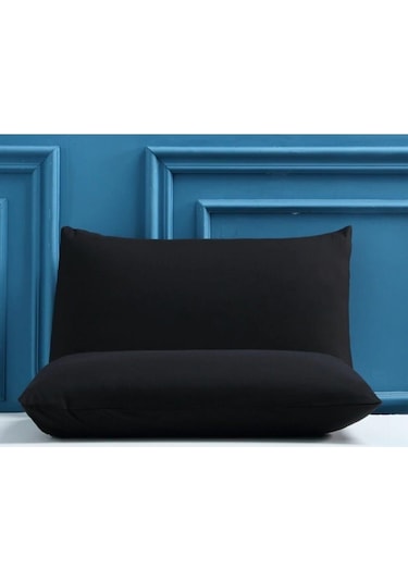Noir Siyah Yastık Kılıfı 2li Set %100 Pamuk 50x70