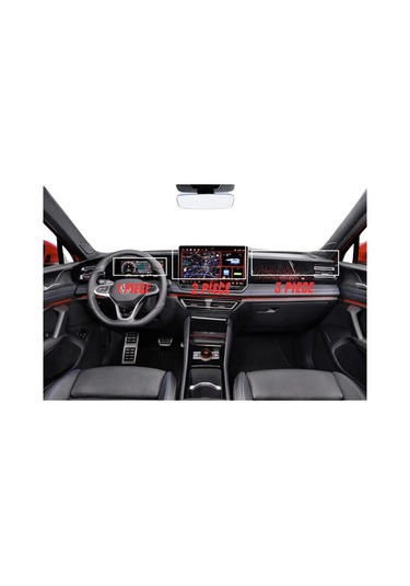 Volkswagen Yeni Id.4 E-tsı 2024 Multimedya Gösterge Ve Klima Konsol Uyumlu Set Nano Ekran Koruyucu