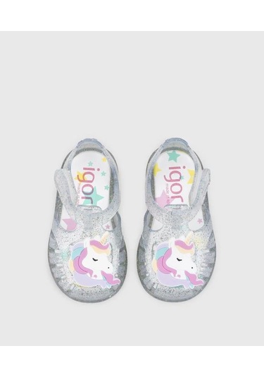 Igor Tobby Unicornio S10341 Kız Çocuk Sandalet Şeffaf