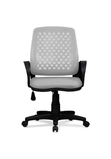 Ev Ve Ofis Çalışma Sandalyesi Bilgisayar Ve Sekreter Koltuğu Petek Model Gri
