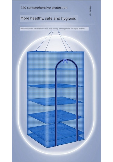 Katlanabilir Sebze Kurutma Filesi - Paslanmaz - 35 35 35 - Tek Katlı Çapraz Um64102-2 Yurt Dışından Çok Renkli