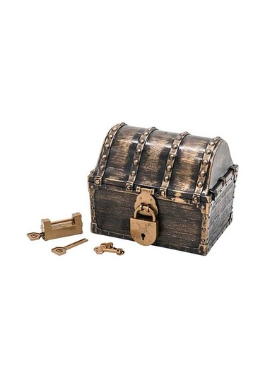 Pazly Sandığı Oyuncak Korsan Homyl Hazine Çocuklar Bronz Antik Cx