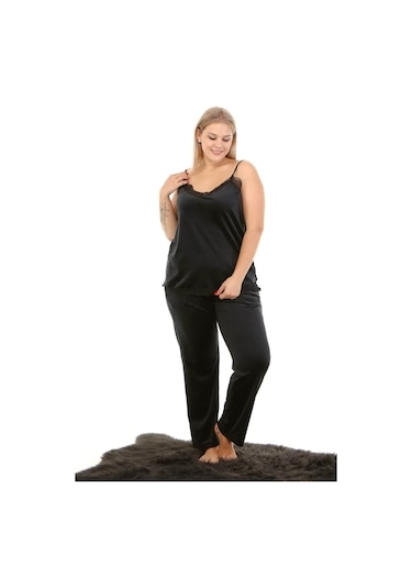 Kadife Dantelli Ip Askılı Atlet