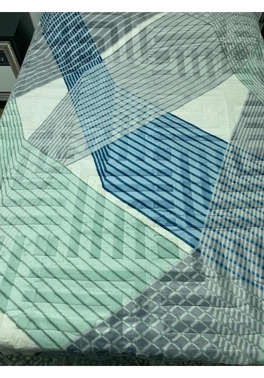 Aksu Tek Kişilik Battaniye Çantali Renkli