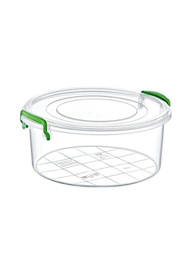 Yuvarlak Saklama Kutusu 2.4 Litre Şeffaf