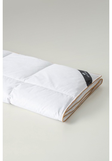 Varol Luxury %90 Gıdık Kaz Tüyü Yorgan Tek Kişilik 155x215 Cm Beyaz