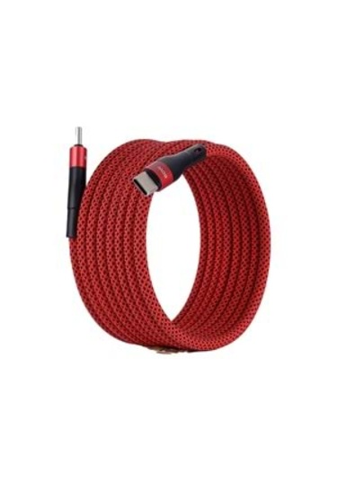 Bmuc-03 Kirmizi Manyetik Usb-a C Kablo 2 M, Süper Hızlı Şarj