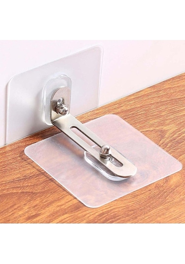 Brokoli Home 4 Adet Kendinden Yapışkanlı Dolap Raf Mobilya Sabitleme Aparatı Diğer