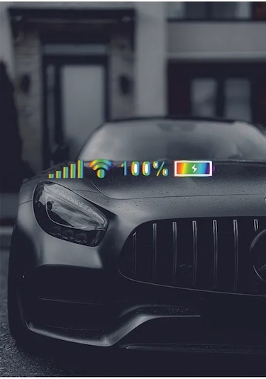 Şarj Yüzdesi Hologram Sticker Folyo